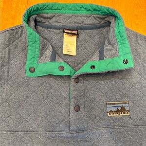 Patagonia Gray and Green Men's Sweater
